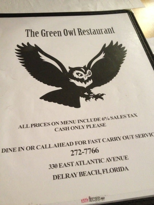 Green Owl Restaurant, 11 SE 4th Ave, Delray Beach, FL MapQuest