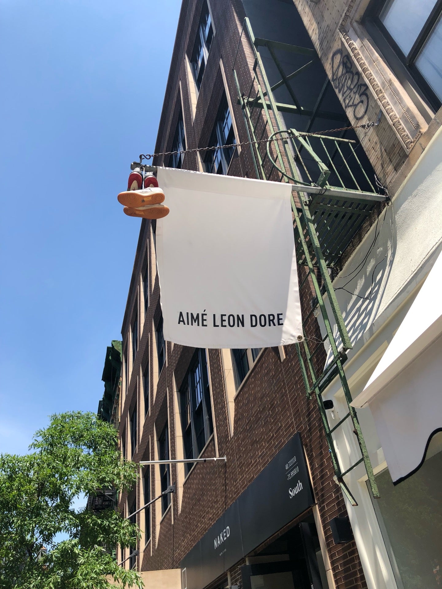 General View of the store Aime Leon Dore on Mulberry Street in