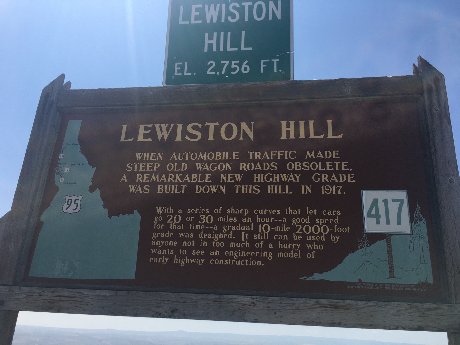 Lewiston Hill Overlook, Old Spiral Hwy, Genesee, ID MapQuest