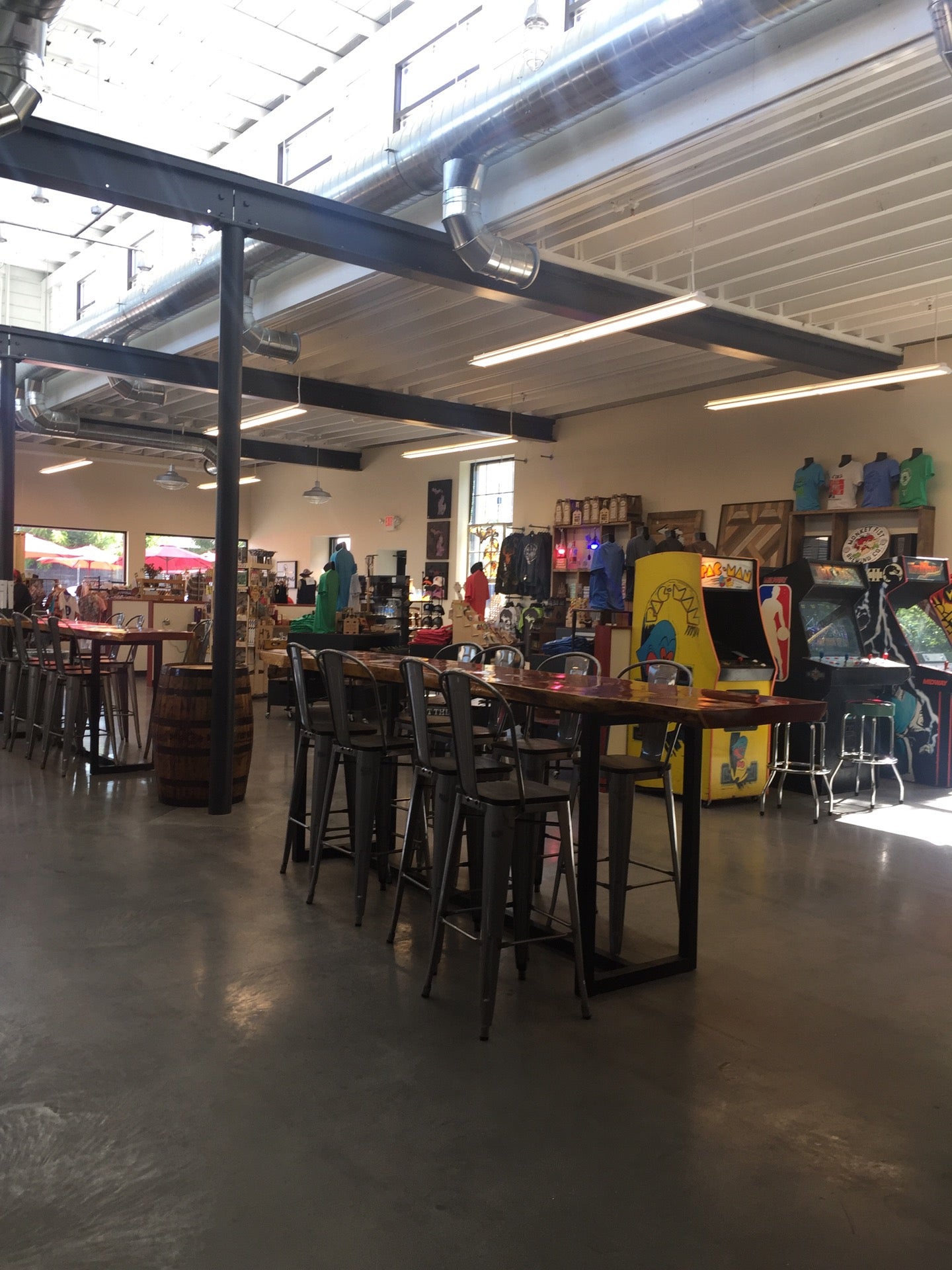 Inside the State Street Marketplace and Monkey Fist Brewing Co.