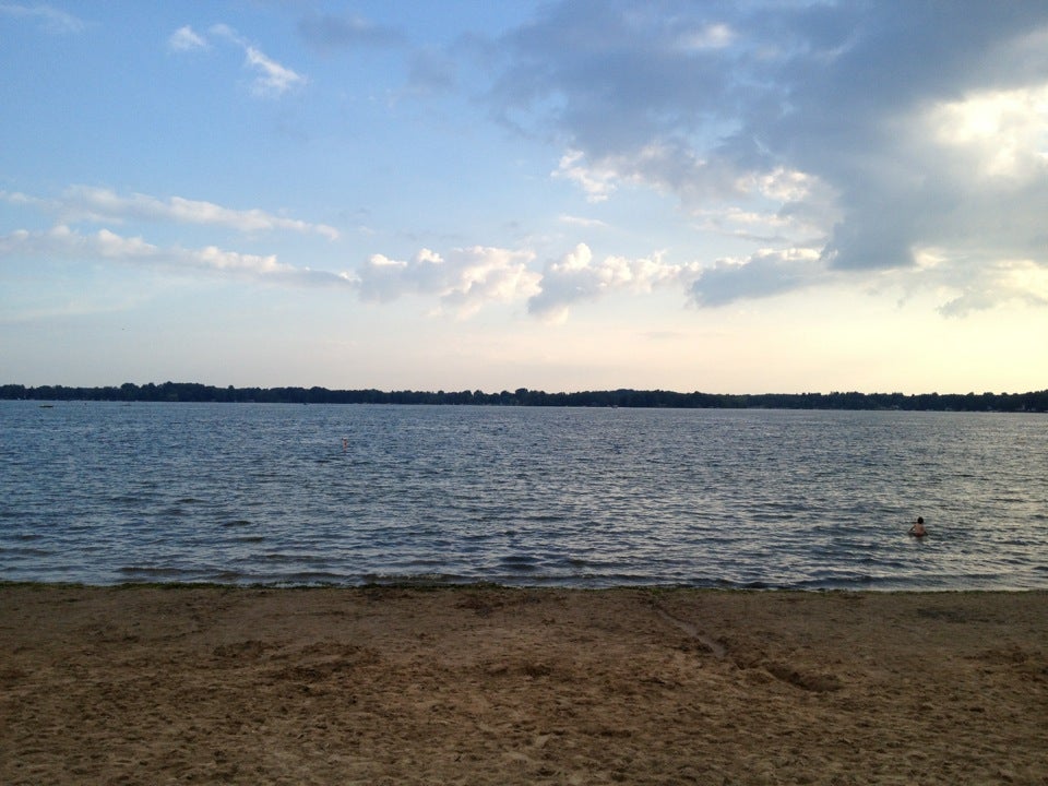 Fremont Lake Park, 955 Cottage Grove Ave, Fremont, MI, Beach MapQuest