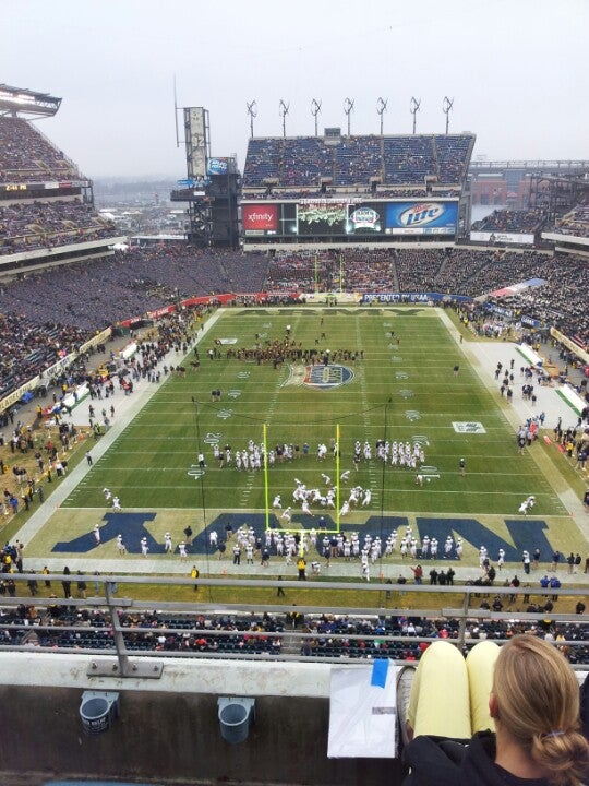 The Venue Lincoln Financial Field!!! We are all the way up front!