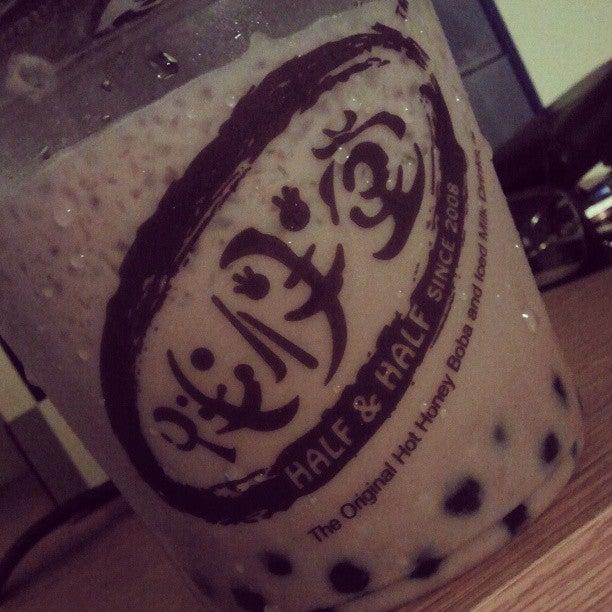 Half & Half Tea Express  The Original Hot Honey Boba and Iced