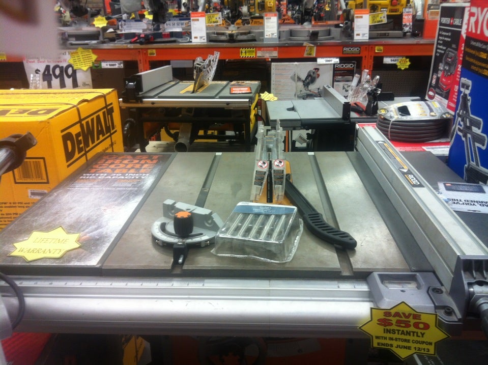 Craftsman table deals saw home depot