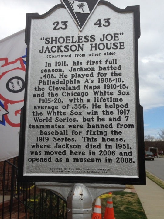 Innocence abounds at “Shoeless” Joe Jackson Museum in Greenville