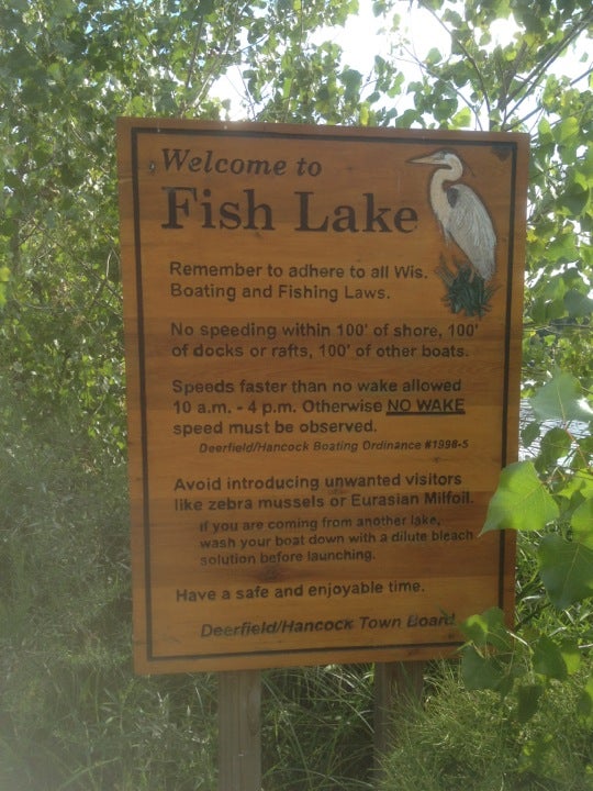 Fish Lake, Hancock, WI, Lake MapQuest