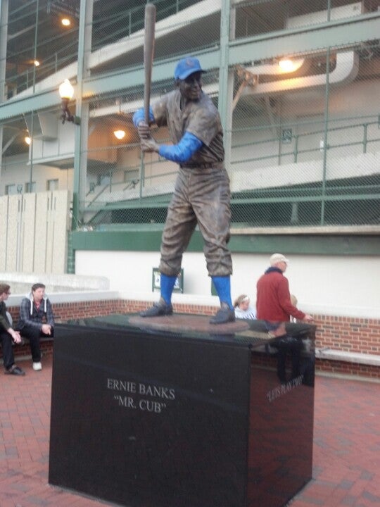 Ernie Banks Statue by Lou Cella - Wrigleyville - Chicago, IL