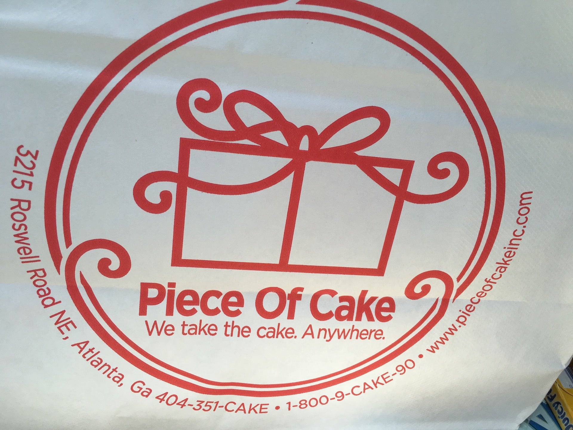 Piece of Cake Bakery Delivery Menu | Order Online | 8306 Southeast 17th  Avenue Portland - DoorDash
