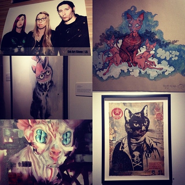 Cat Art Show Los Angeles, 6205 Santa Monica Blvd, Los Angeles, CA
