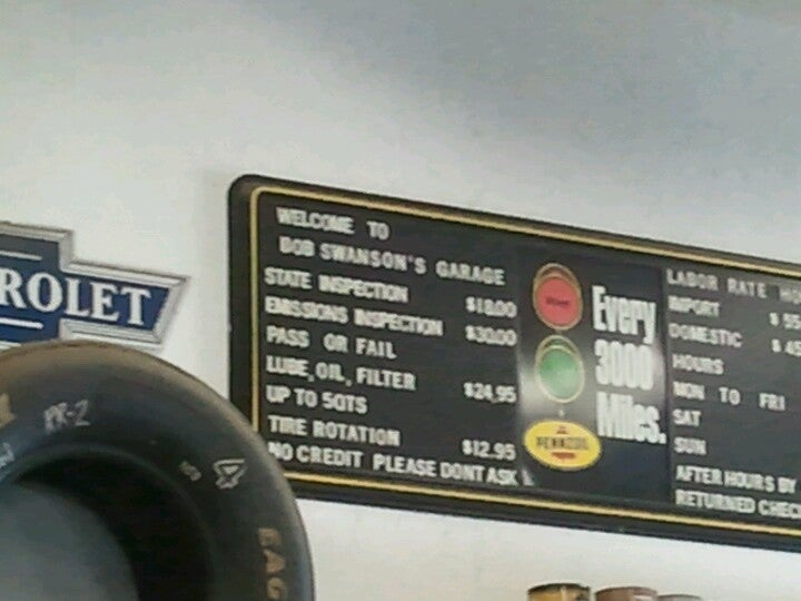 Swanson's Bob Garage, 9523 Route 89, North East, PA, Automotive repair
