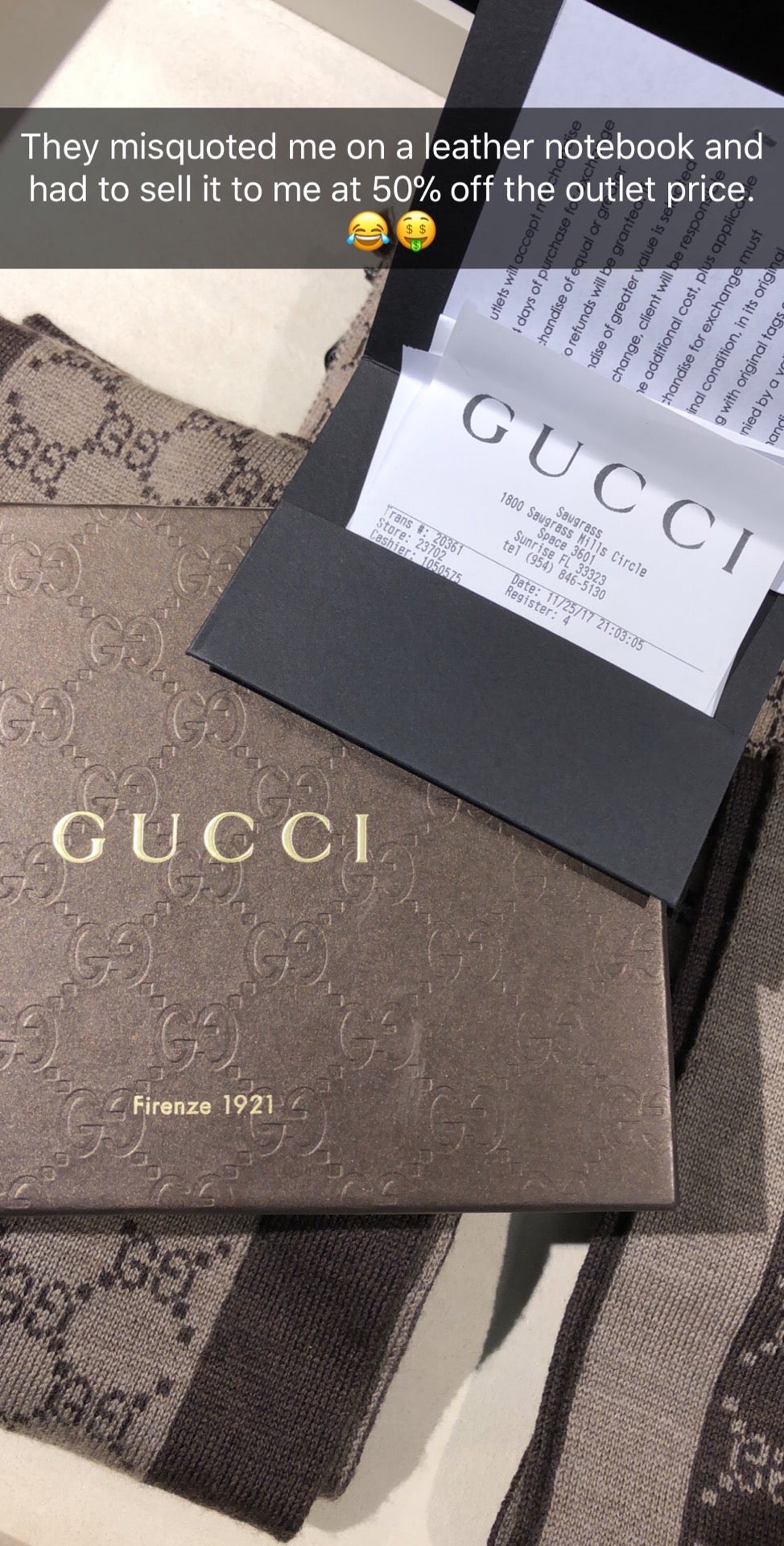 Gucci Sawgrass Outlet, 1700 Sawgrass Mills Circle, Suite 3601