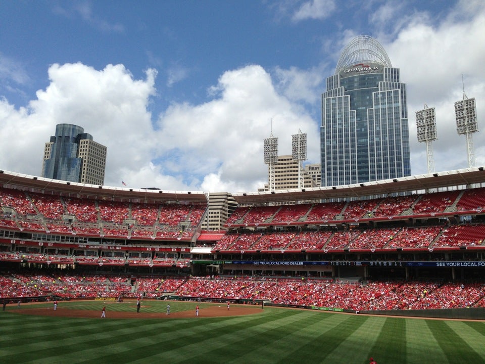 The Great American Ballpark, home of the Cincinnati Reds major-league  baseball team in downtown Cincinnati, Ohio