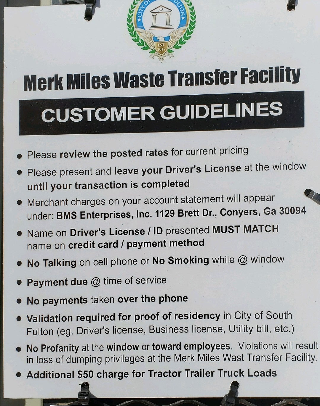 Merk Miles Transfer Station and Recycling Center, 3225 Merk Rd SW