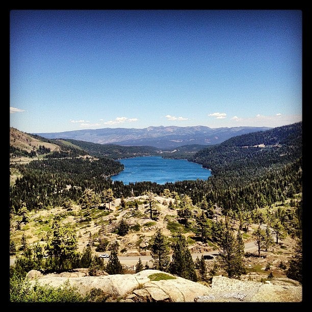 Vista Point over Donner Lake, Donner Pass Rd, Norden, CA, Outdoor ...