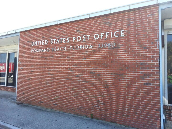 United States Postal Service, 1950 NE 6th St, Pompano Beach, FL, Post