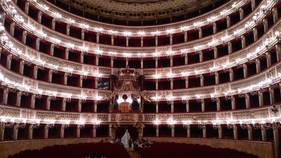 Naples: Historic Teatro di San Carlo Opera House, c1900