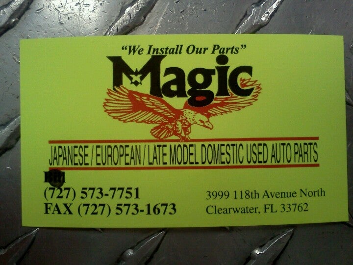 All Magic Used Auto Parts, 3999 118th Ave N, Clearwater, FL, Auto Parts