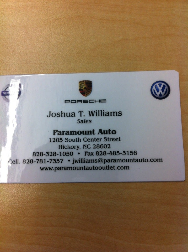 Paramount Volvo of Hickory, 1205 South Center St., Hickory, NC MapQuest