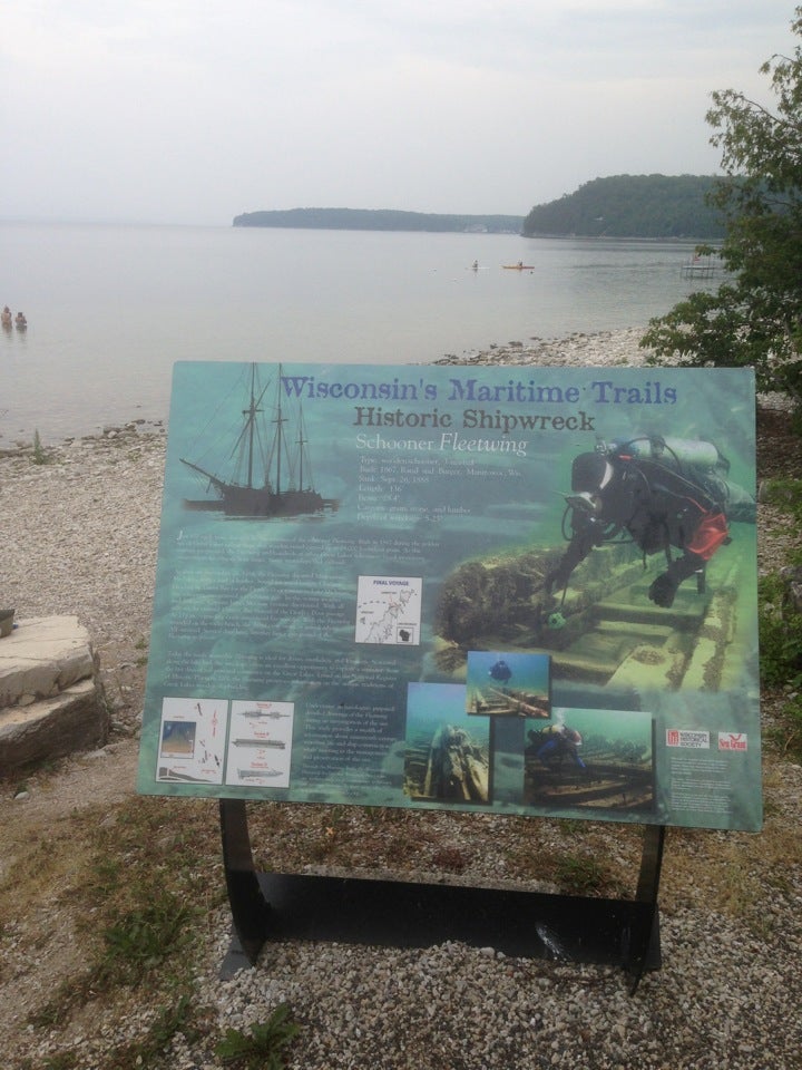 Fleetwing Shipwreck Overlook, Ellison Bay, WI, Landmark MapQuest