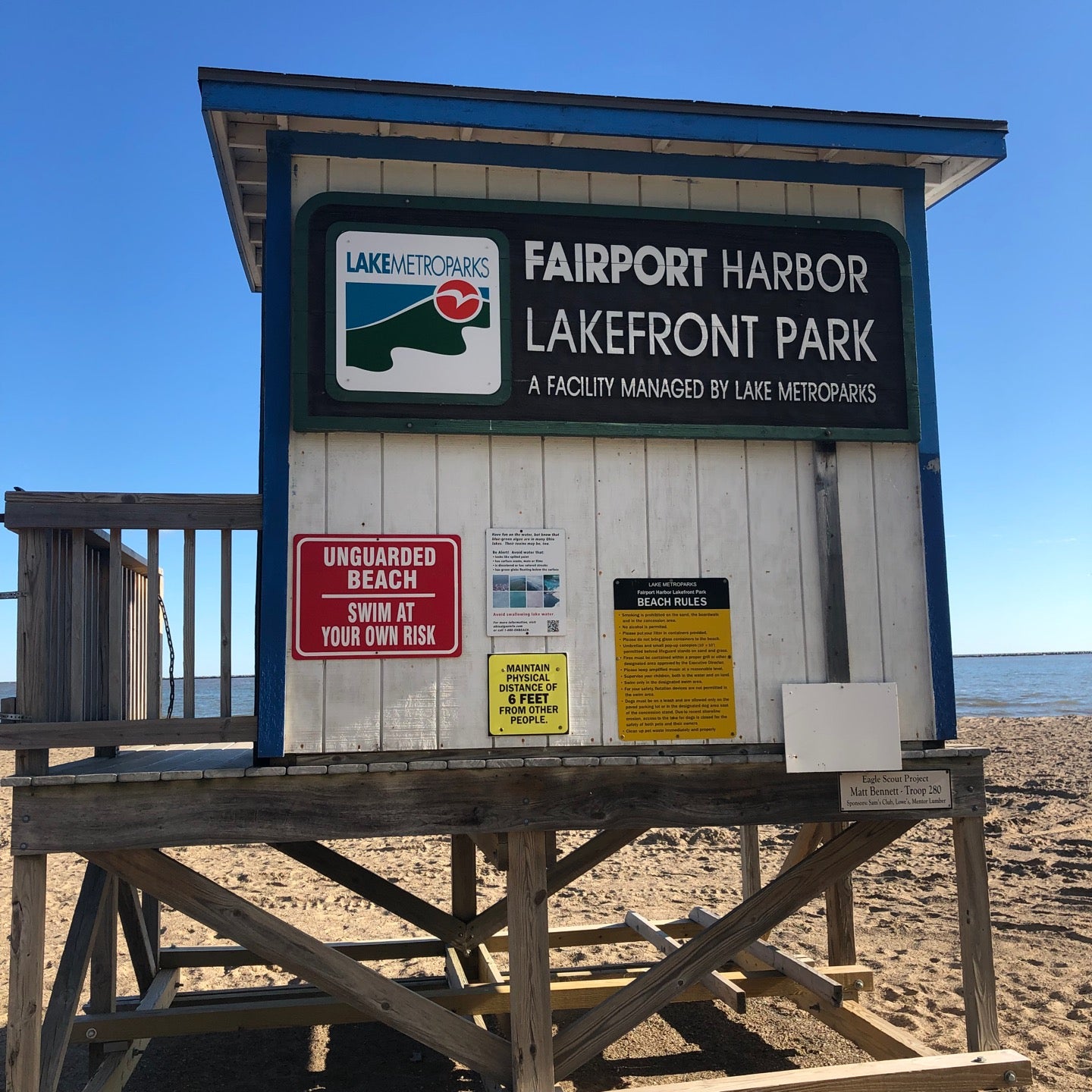 are dogs allowed at fairport harbor beach