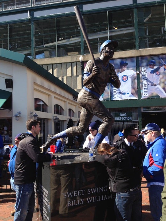 Billy Williams Statue by Lou Cella, W Addison St, Chicago, IL