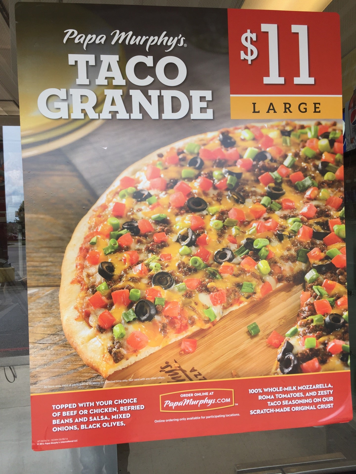 Papa Murphy's Brings Back Taco Grande Pizza : r/fastfood