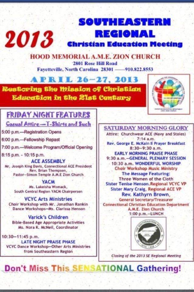 Hood Memorial AME Zion Church, 2801 Rosehill Rd, Fayetteville, NC
