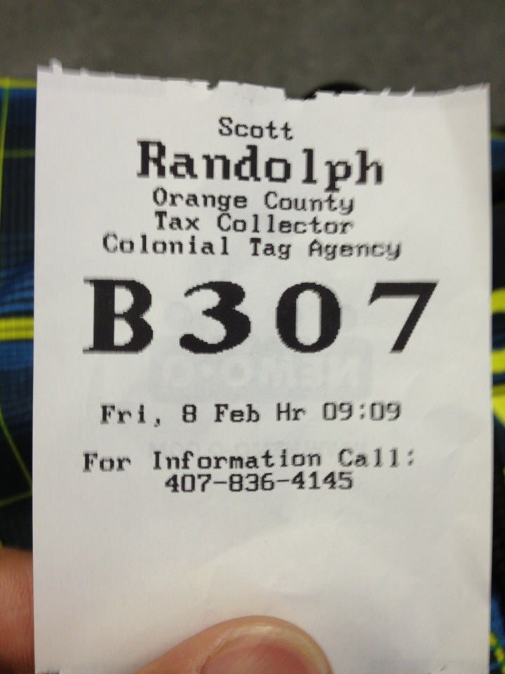 Orange County Tax Collector East Orange location, 10051 University Blvd