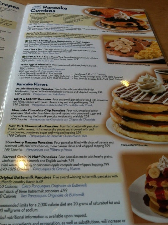 IHOP, Los Angeles - 5655 Wilshire Blvd, Mid-Wilshire - Menu & Prices -  Tripadvisor