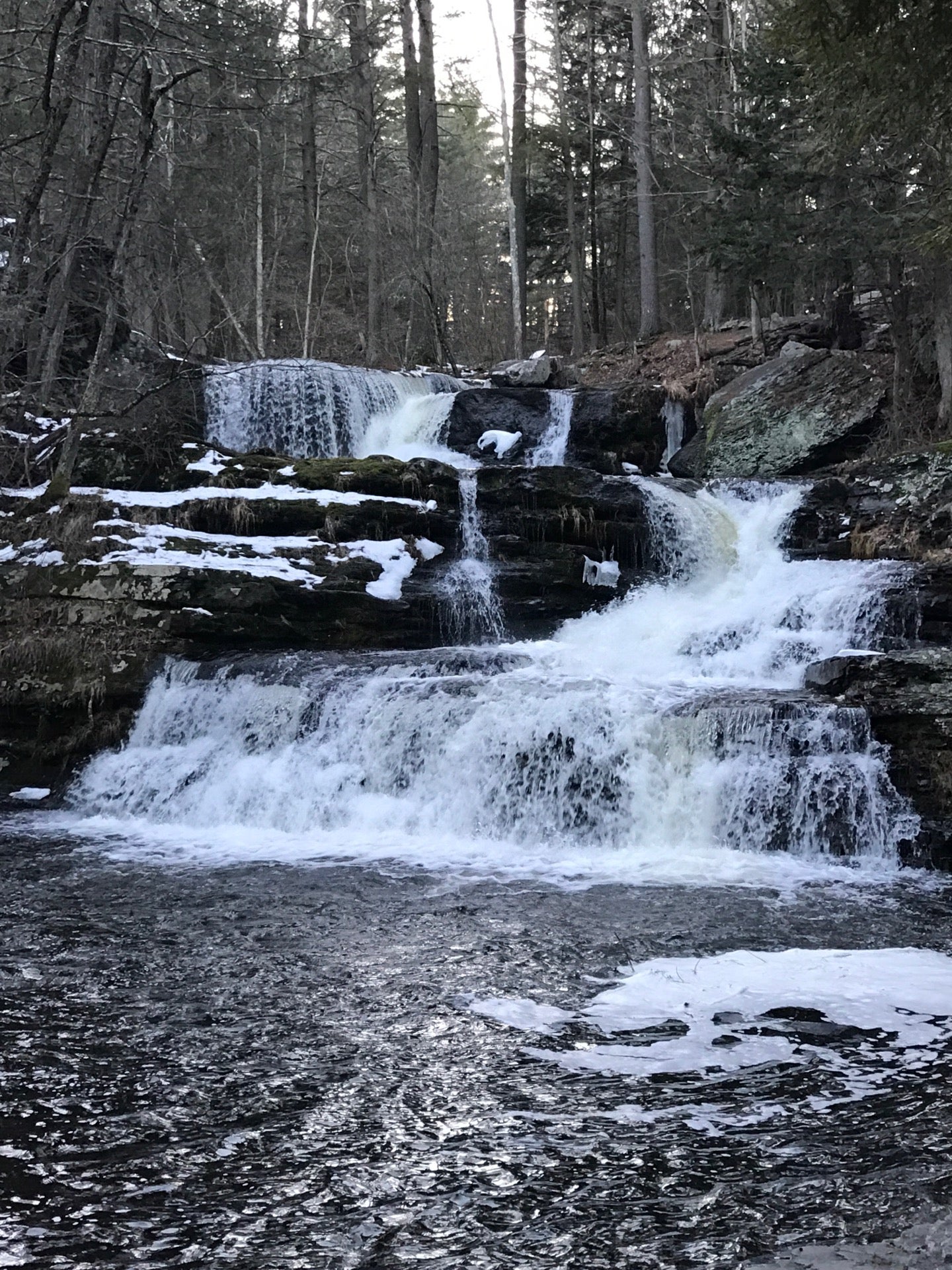 Factory Falls, Silver Lake Rd, Delaware Twp, PA, Waterfalls - MapQuest