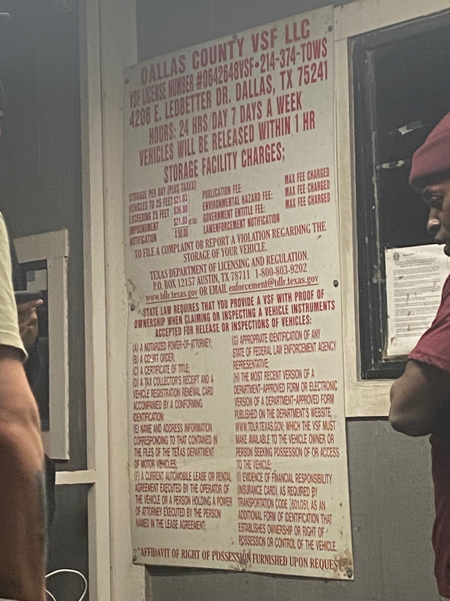 Dallas County VSF LLC, 4206 E Ledbetter Dr, Dallas, TX, Government