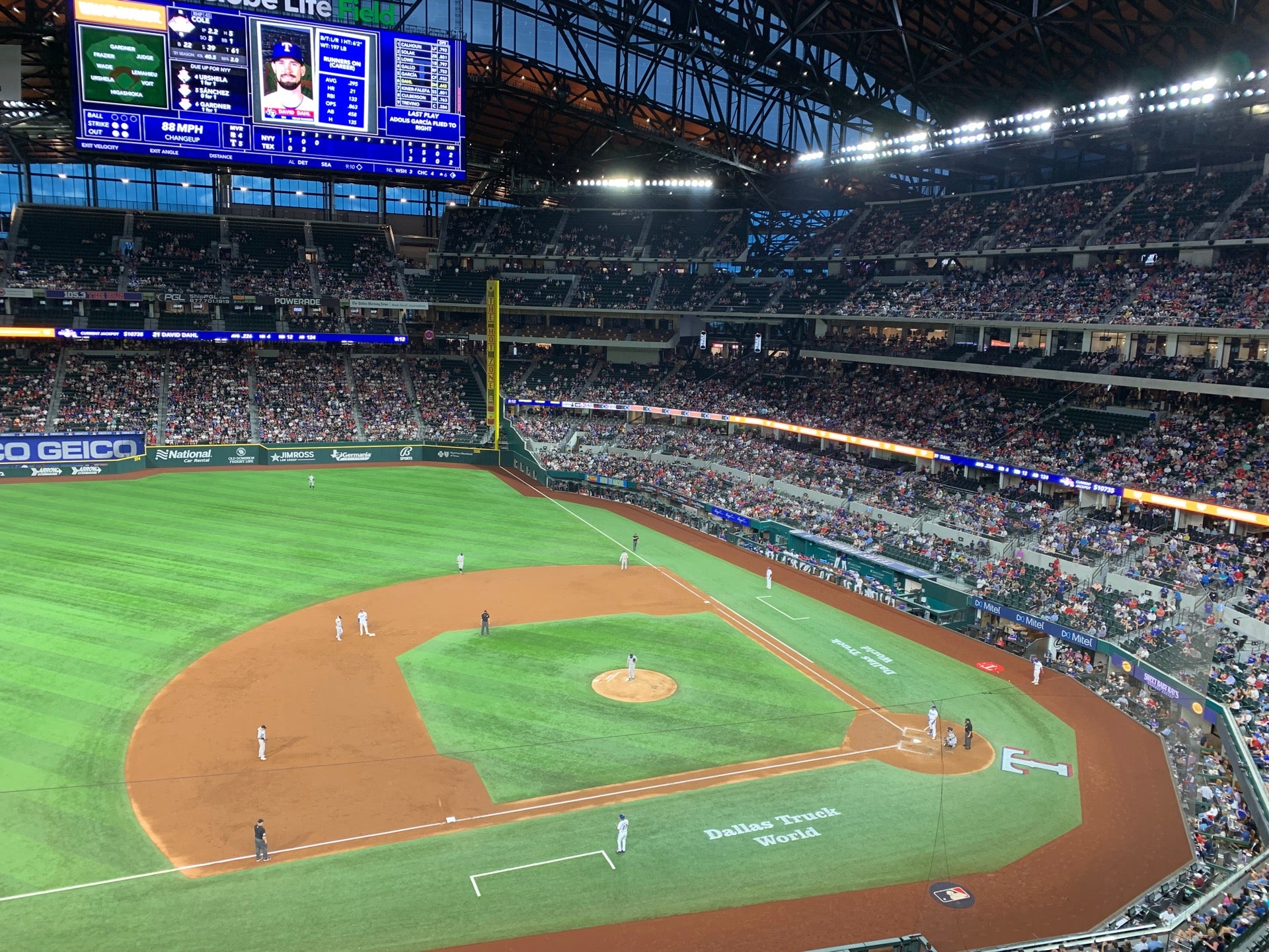 Section 121 at Globe Life Field 