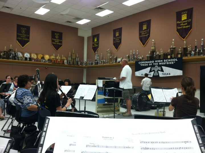 Coronado High School Fine Arts Building, Cloud view, El Paso, TX