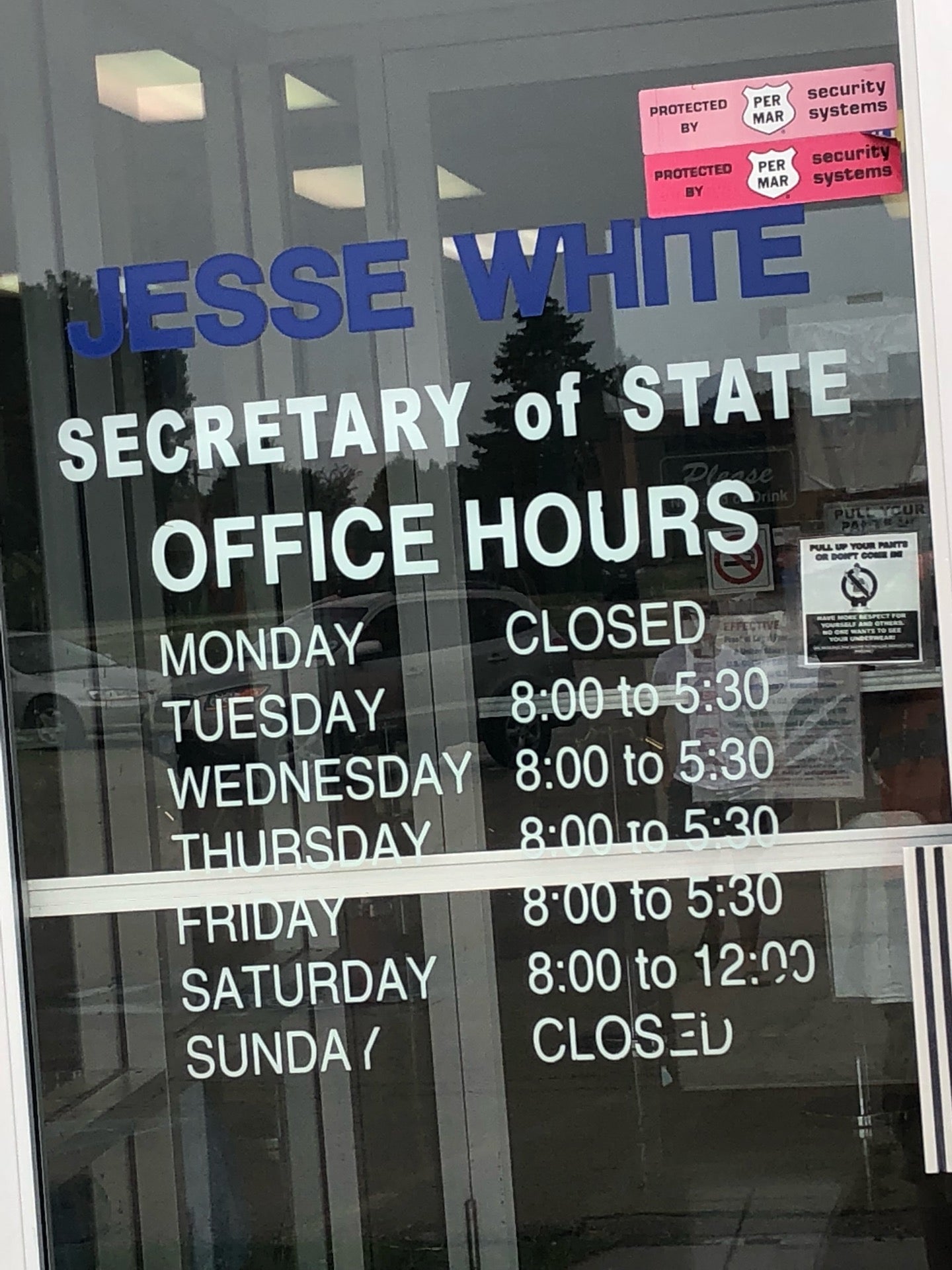 chicago secretary of state hours