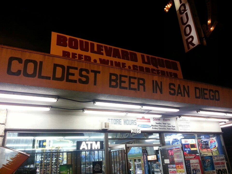 Boulevard Liquor, 2105 El Cajon Blvd, San Diego, CA, Liquor Stores MapQuest