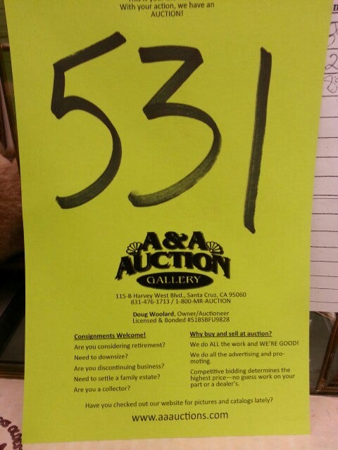 A A Auction Gallery 191 Harvey West Blvd a Santa Cruz CA