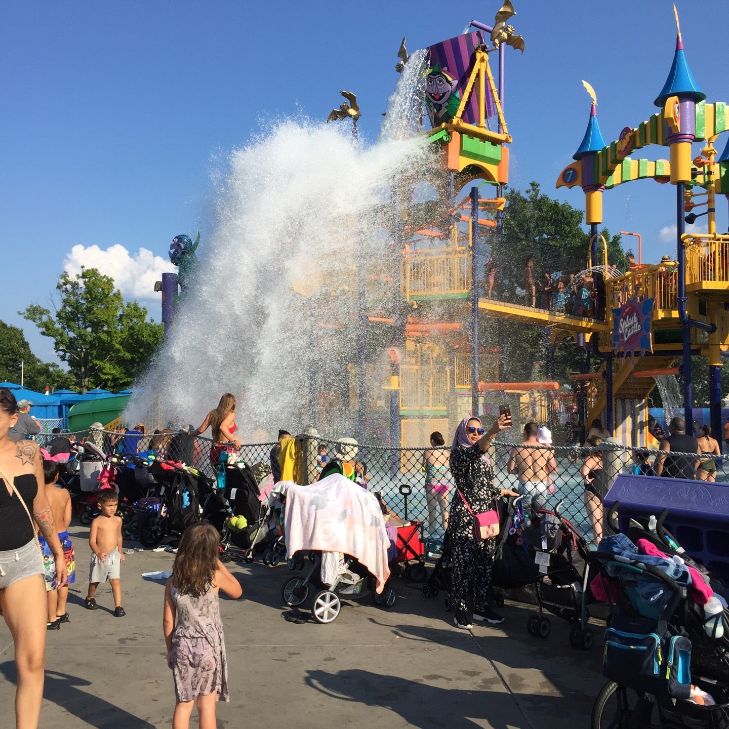 Sesame Place Counts Splash Castle, Sesame Place, Langhorne, PA, Water