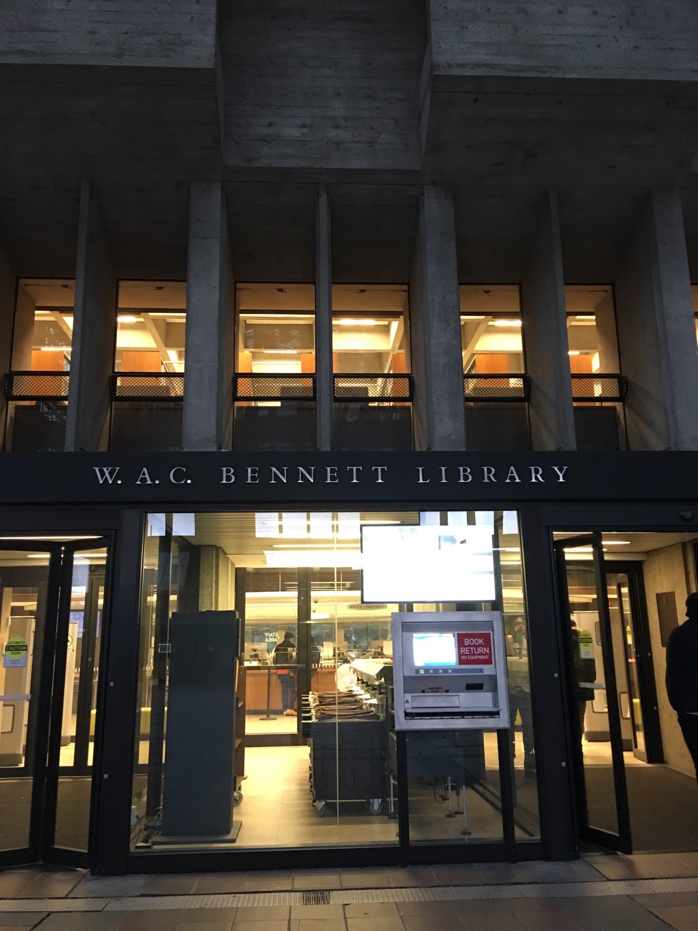 W.A.C. Bennett Library, 8888 University Dr, Burnaby, BC V5A W.A.C. Bennett Library, 8888 University Dr, Burnaby, BC V5A