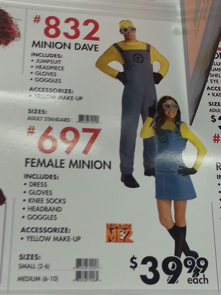  Party City Minion Halloween Costume for Women, Minions