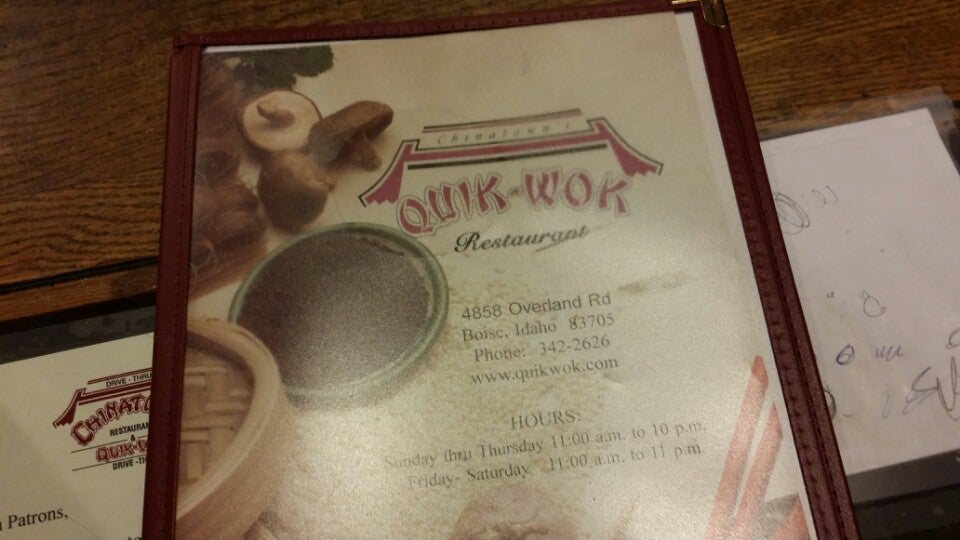 Quik Wok Restaurant, 4858 W Overland Rd, Boise, ID, Eating places