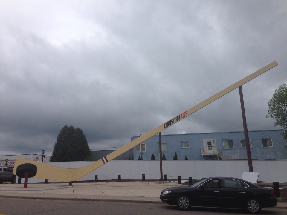 World's Largest Hockey Stick, 412 Monroe St, Eveleth, MN, Art MapQuest