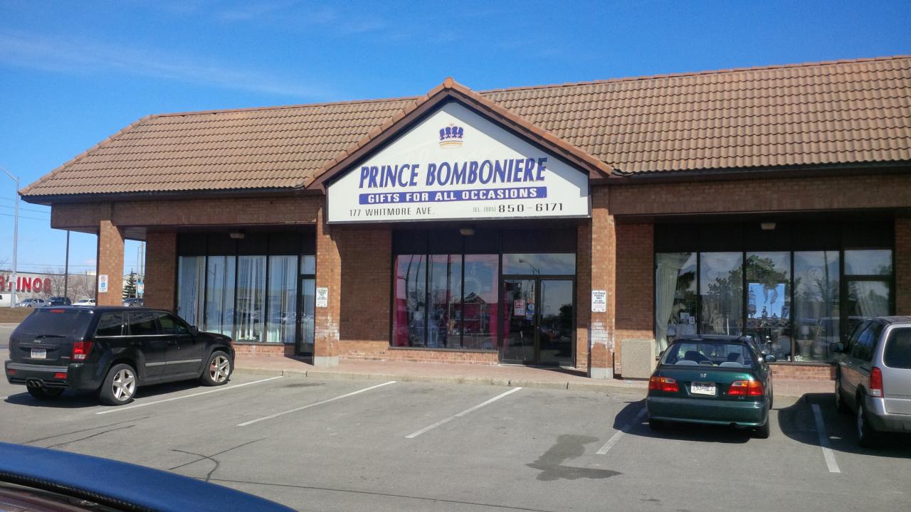 Prince Bomboniere & Gifts, 177 Whitmore Rd, Vaughan, Ontario - MapQuest