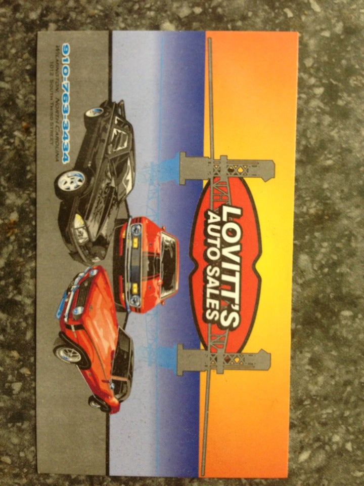 Lovitt's Auto Sales, 1106 S 2nd St, Wilmington, NC MapQuest