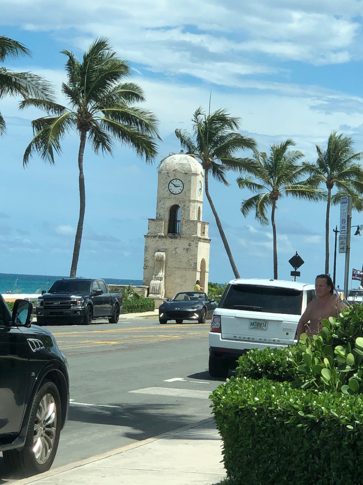 Clock Tower at the Entrance of Worth Avenue - Palm Beach