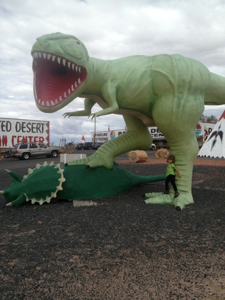 Dinosaurs Ahead, Old US Highway 66, Holbrook, AZ, Gardens MapQuest