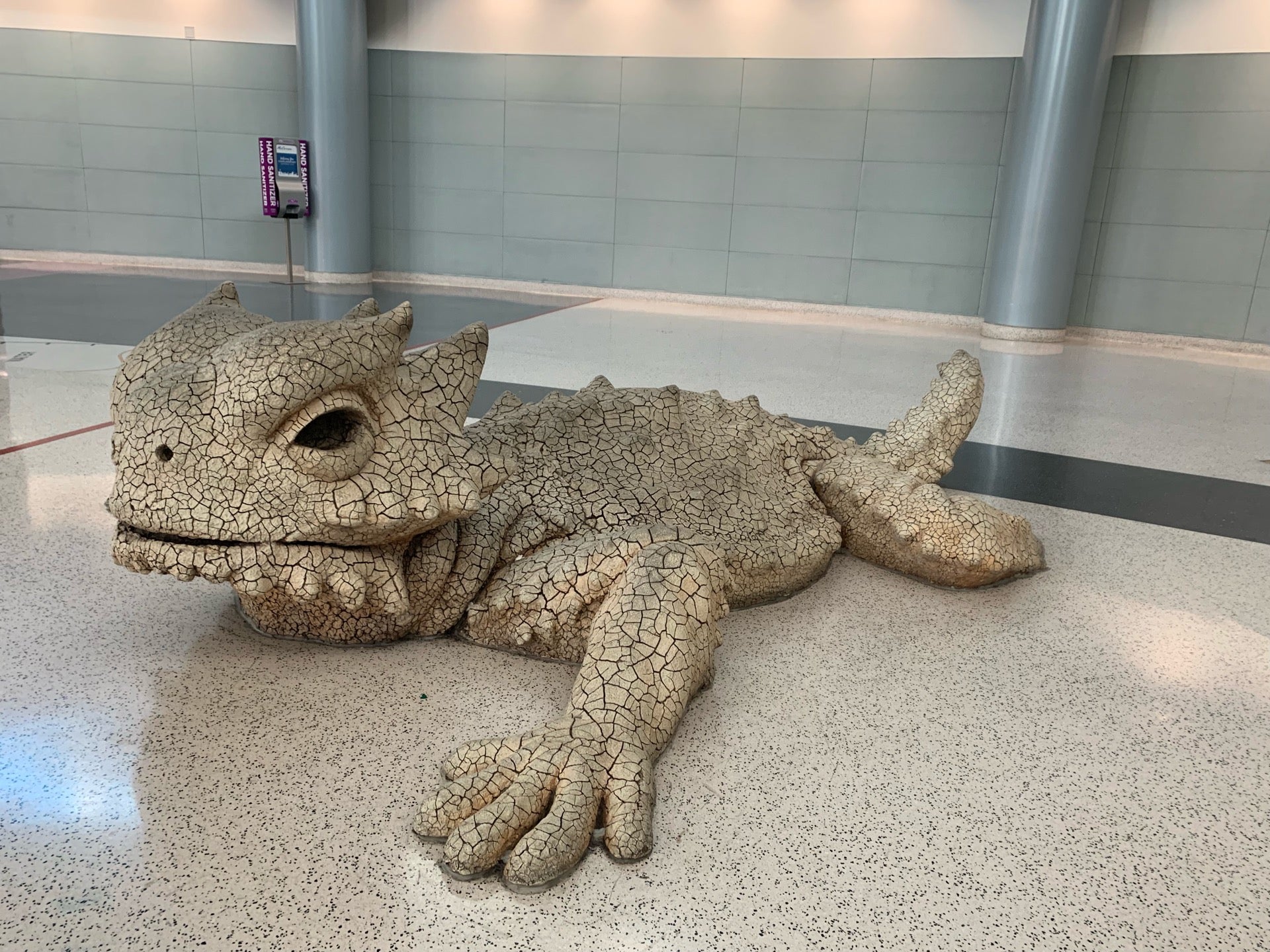 Bearded Dragon Sculpture, Concourse D, Las Vegas, NV, Gardens MapQuest