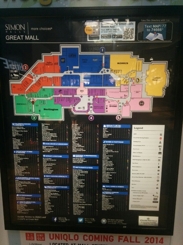 Great Mall Map : : Great Mall