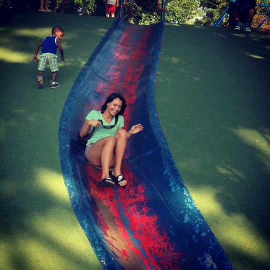 Frick Park Blue Slide Playground  Blue slide park, Playground, Slide