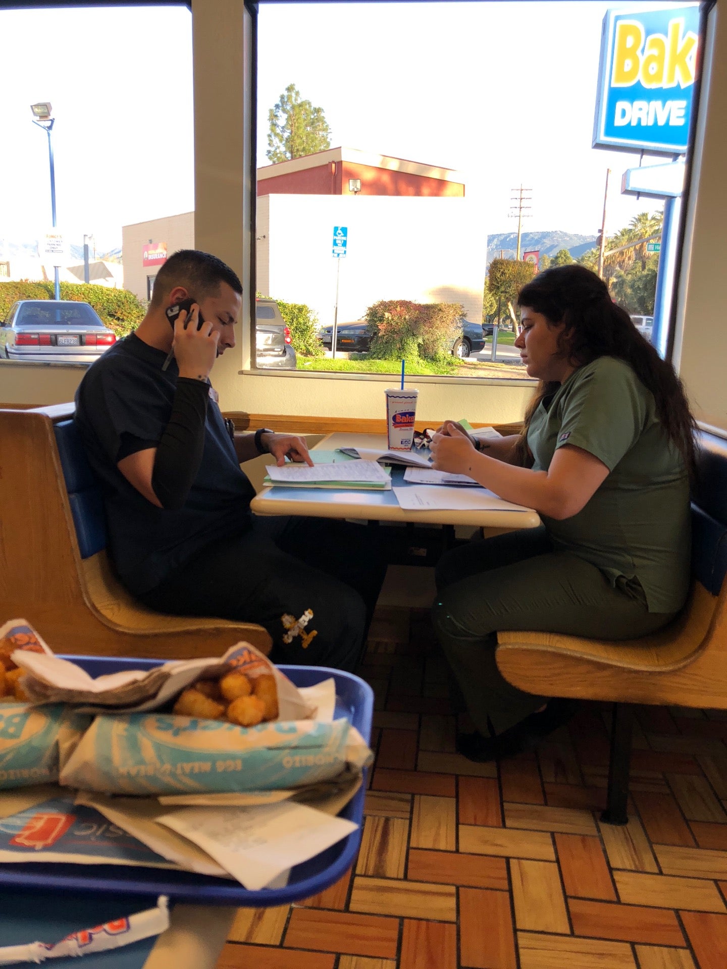 Baker's DriveThru, 2180 N Waterman Ave, San Bernardino, CA, Eating