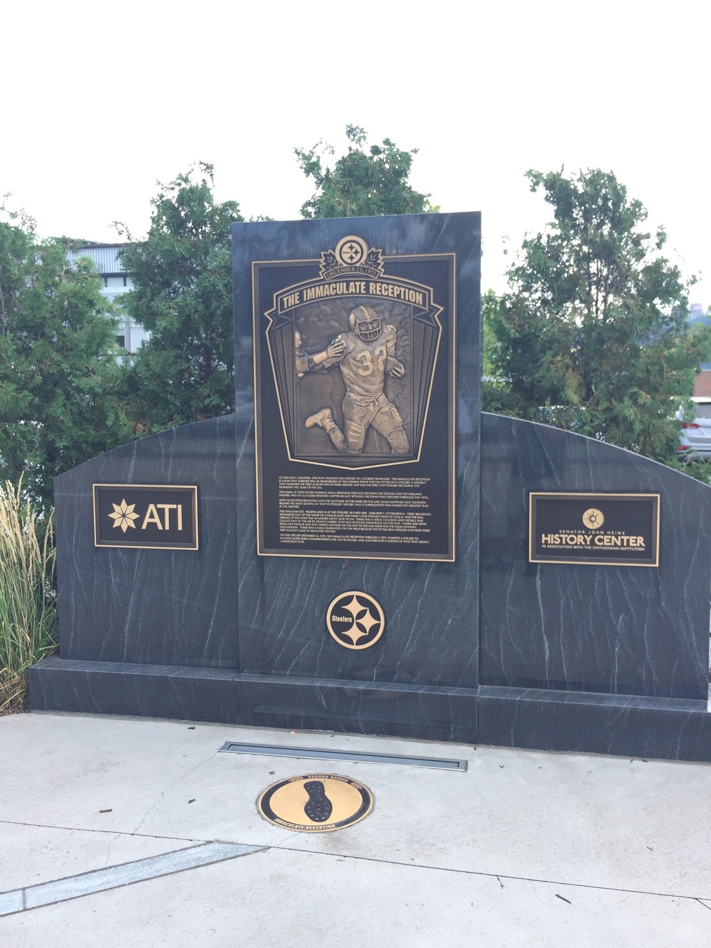 The Immaculate Reception Monument – Pittsburgh, Pennsylvania